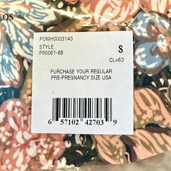 A Pea in the Pod Maternity Floral One-Piece Square Neckline Swimsuit Size Small - Picture 13 of 13